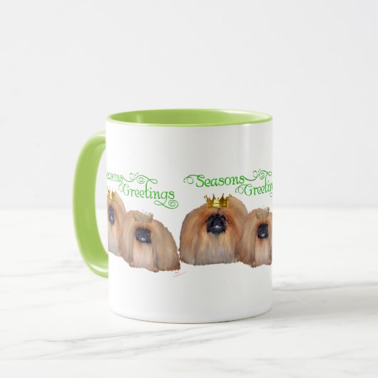 Pekinger Weihnachten Tasse (Vorderseite Links)