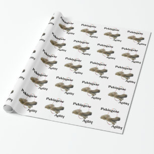 Pekingese Agilität Geschenkpapier