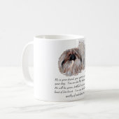 Pekingese Andenken - MÄNNLICH Kaffeetasse (Vorderseite Links)