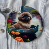 Pekingese auf dem Paddle: Ein Landschaftliches Abe Button (Beispiel)