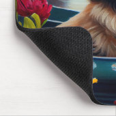 Pekingese auf dem Paddle: Ein Landschaftliches Abe Mousepad (Ecke)