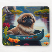 Pekingese auf dem Paddle: Ein Landschaftliches Abe Mousepad (Vorne)