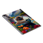 Pekingese auf dem Paddle: Ein Landschaftliches Abe Notizblock (Rechte Seite)