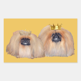 Pekingese-Aufkleber Rechteckiger Aufkleber