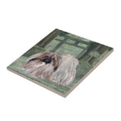 Pekingese beim Oriental Gateway Fliese (Seite)