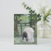 Pekingese beim Oriental Gateway Postkarte (Stehend Vorderseite)