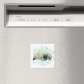 Pekingese Bubble Happy Magnet (In Situ (Geschirrspüler))