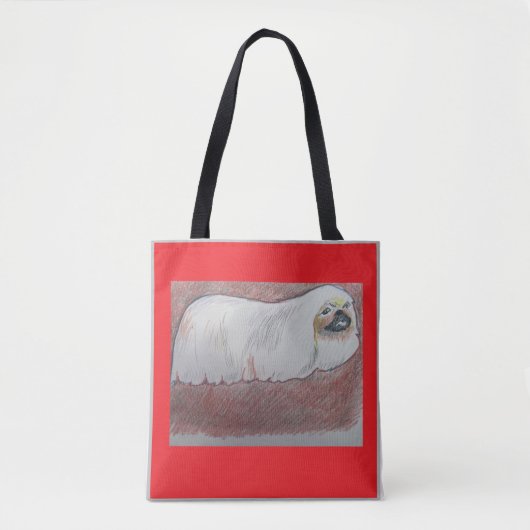 Pekingese Buchtasche Tasche (Vorderseite)