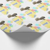 Pekingese Celebration Balloons Geschenkpapier (Ecke)