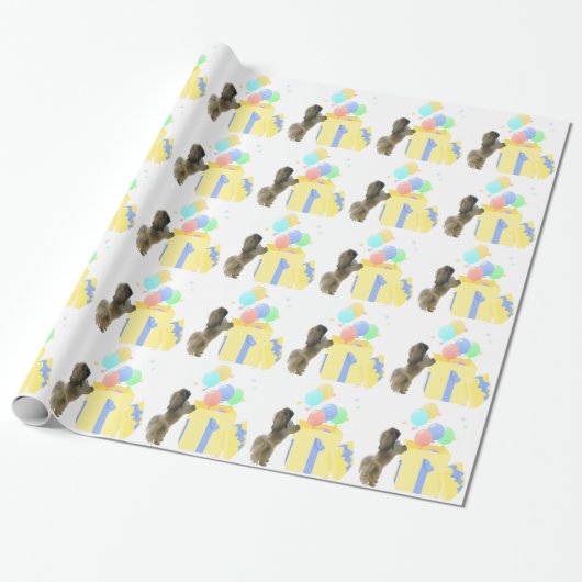 Pekingese Celebration Balloons Geschenkpapier (Ungerollt)
