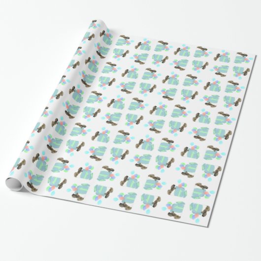 Pekingese Celebration Balloons Geschenkpapier (Ungerollt)