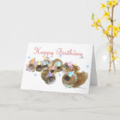 Pekingese Celebration Birthday Karte (Gelbe Blume)