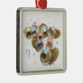 Pekingese Celebration Group Ornament Aus Metall (Rechts)