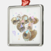 Pekingese Celebration Group Ornament Aus Metall (Links)