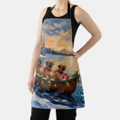 Pekingese Christmas Boat Holiday Schürze (InSitu)