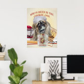 Pekingese, der im Keksjar-Poster war Poster (Heimbüro)