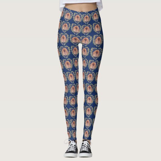 Pekingese Design Leggings (Vorderseite)