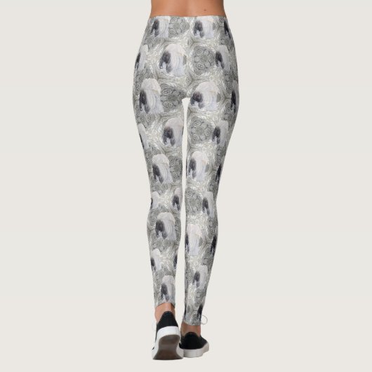 Pekingese Design Leggings (Rückseite)