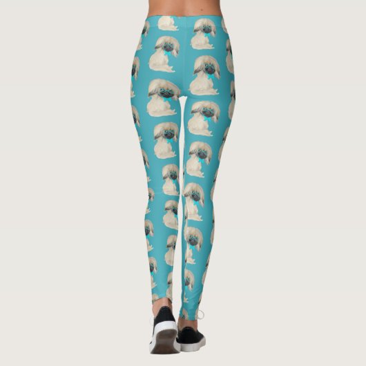 Pekingese Design Leggings (Rückseite)