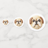 Pekingese Dog 3D Inspiriert Konfetti (Vorderseiten)