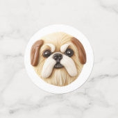 Pekingese Dog 3D Inspiriert Konfetti (Klein Vorderseite)
