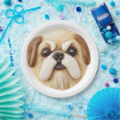 Pekingese Dog 3D Inspiriert Pappteller (Party)