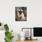Pekingese Dog Art Print Poster (Heimbüro)