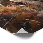 Pekingese Dog Art Print Poster (Ecke)