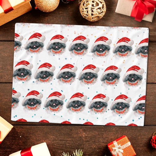 Pekingese Dog Breed Christmas Stars Fleecedecke