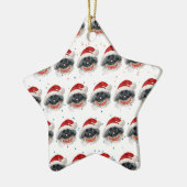 Pekingese Dog Breed Christmas Stars Keramik Ornament (Links)