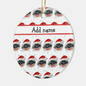 Pekingese Dog Breed Christmas Stars Keramik Ornament (Links)