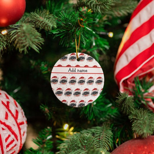 Pekingese Dog Breed Christmas Stars Keramik Ornament