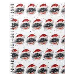Pekingese Dog Breed Christmas Stars Notizblock