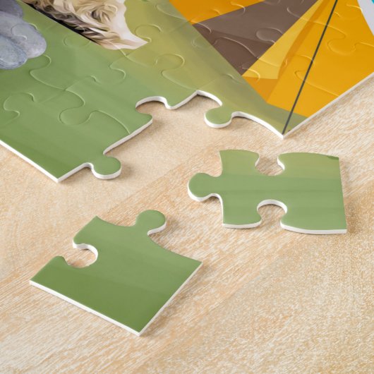 Pekingese Dog Camping Puzzle (Seite)