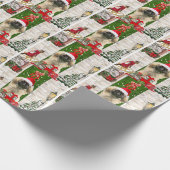 Pekingese Dog Christmas Geschenkpapier (Ecke)