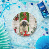 Pekingese Dog Christmas Pappteller (Party)