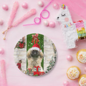 Pekingese Dog Christmas Pappteller (Party)