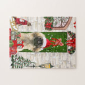 Pekingese Dog Christmas Puzzle (Horizontal)
