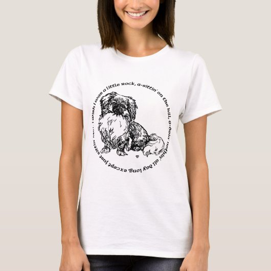 Pekingese Dog Ditty T-Shirt (Vorderseite)