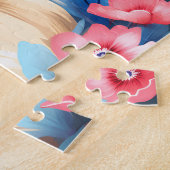 Pekingese Dog Floral Elegant Puzzle (Seite)