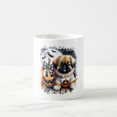 Pekingese Dog Halloween Square Kaffeetasse (Mittel)