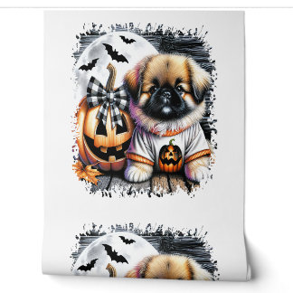 Pekingese Dog Halloween Square Tapete