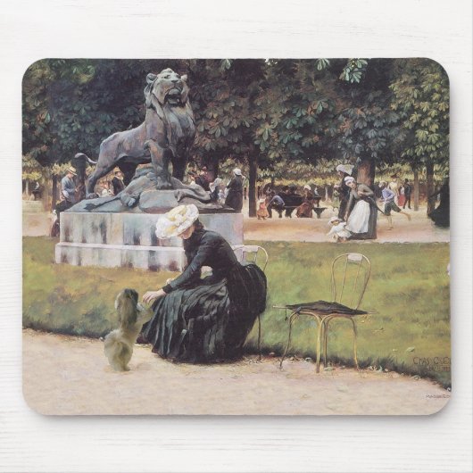Pekingese Dog im Park Mousepad (Vorne)