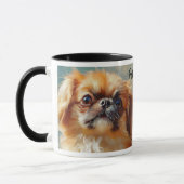 Pekingese Dog Impressionistisch Paint Tasse (Links)