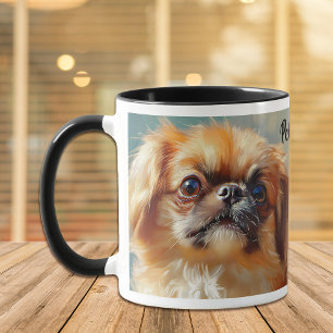 Pekingese Dog Impressionistisch Paint Tasse