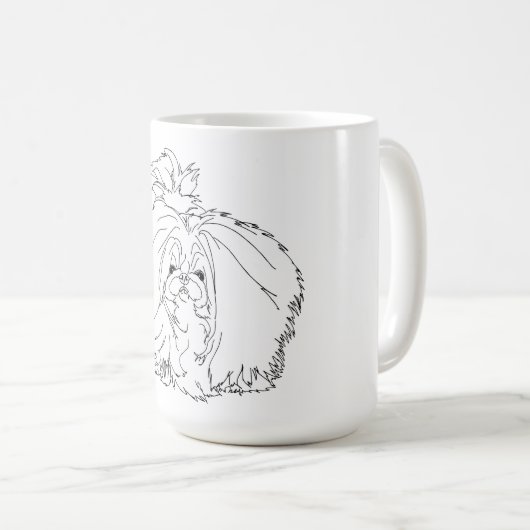Pekingese Dog Kaffeetasse (VorderseiteRechts)