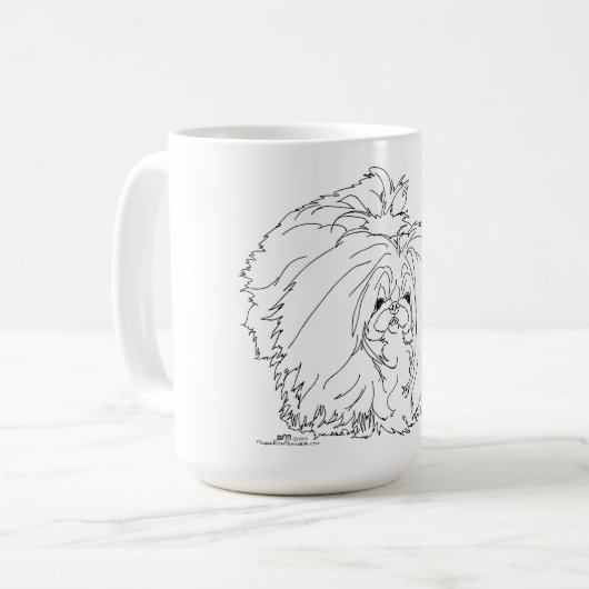Pekingese Dog Kaffeetasse (Vorderseite Links)