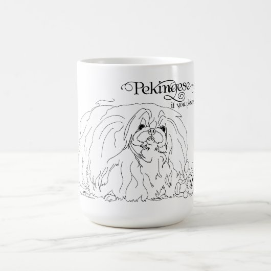 Pekingese Dog Kaffeetasse (Mittel)