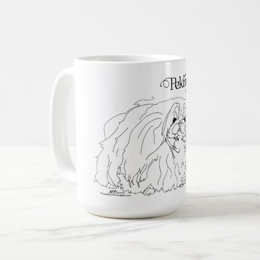 Pekingese Dog Kaffeetasse (Vorderseite Links)