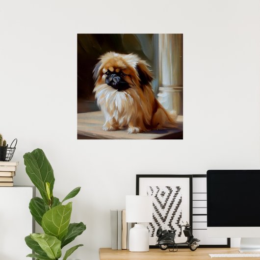 Pekingese Dog Poster (Heimbüro)